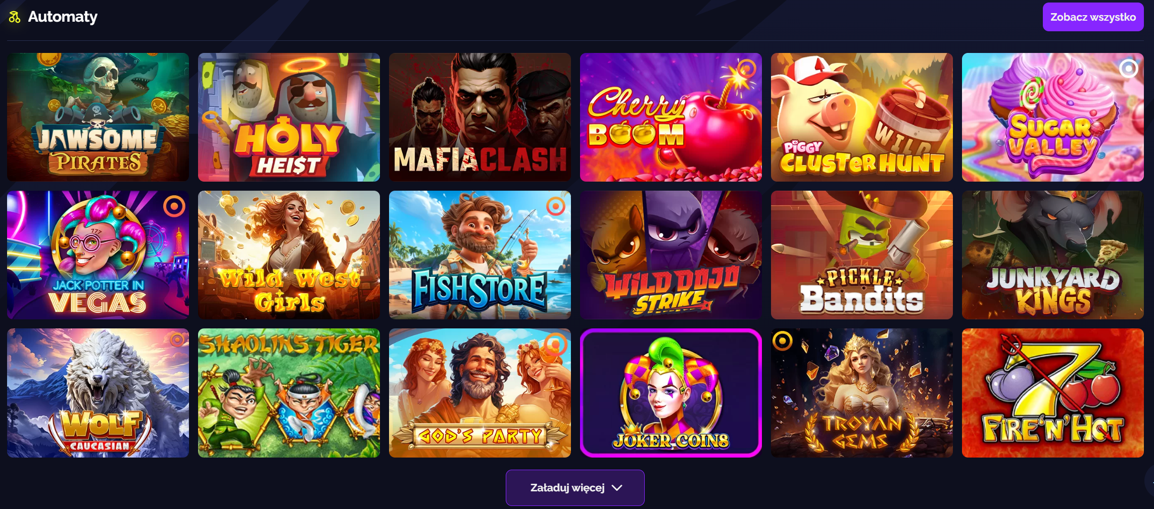 Automaty online i gry stołowe dostępne w Goldbet Casino